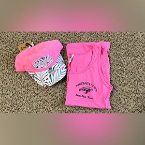 New Bonita Springs, Florida Hat and Master Bait & Tackle Tank-top Size Small